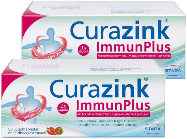 Curazink Immun Plus 2 x 50 Lutschtabletten