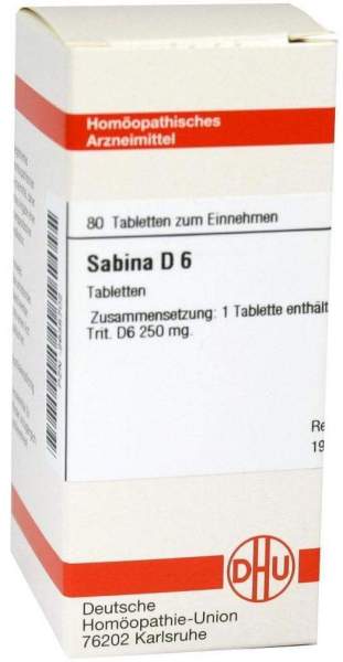 Sabina D6 Tabletten 80 Tabletten