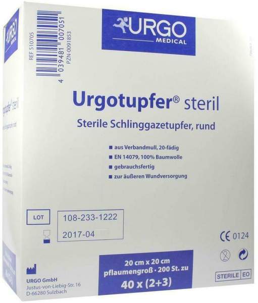 Urgotupfer Pflaumengroß Steril 2+3