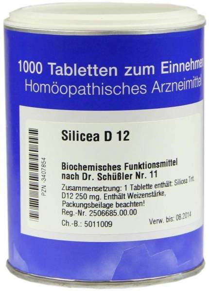 Biochemie 11 Silicea D12 Tabletten 1000 Tabletten