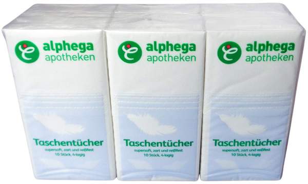 Alphega Papiertaschentücher 6 X 10 Stück
