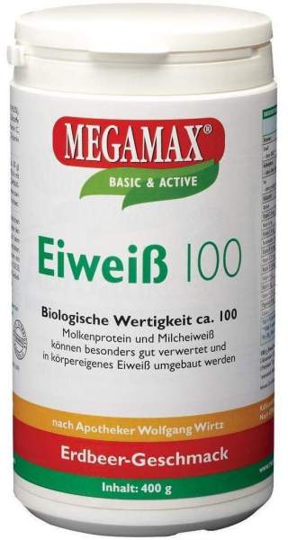 Megamax Eiweiß 100 Erdbeer 400 G Pulver