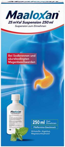 Maaloxan 25 mVal Suspension 250 ml Suspension