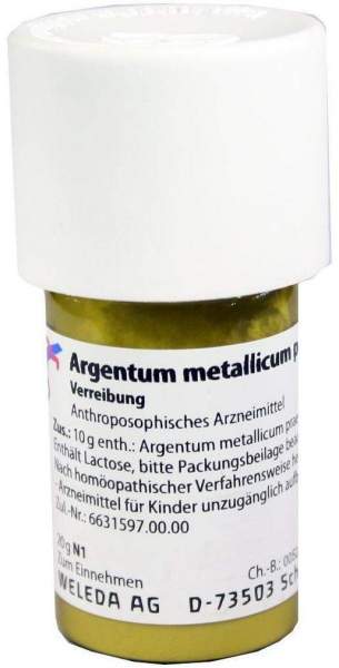 Weleda Argentum Metallicum Praeparatum D30 20 g Trituration