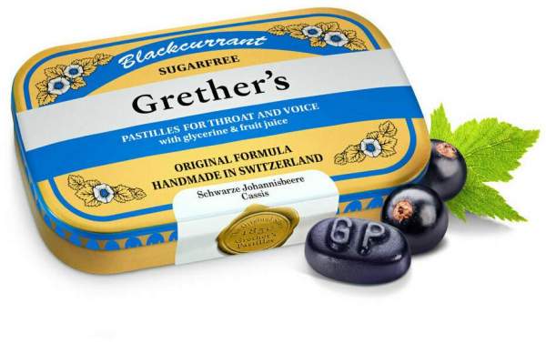 Grether s Pastilles Blackcurrant Zuckerfrei Dose 60 G