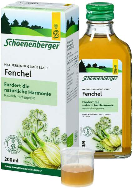Schoenenberger Naturreiner Gemüsesaft Fenchel Bio 200 ml