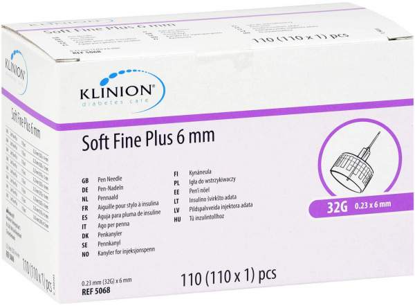 Klinion Soft Fine Plus Pen-Nadeln 0,23x6 mm 32 G