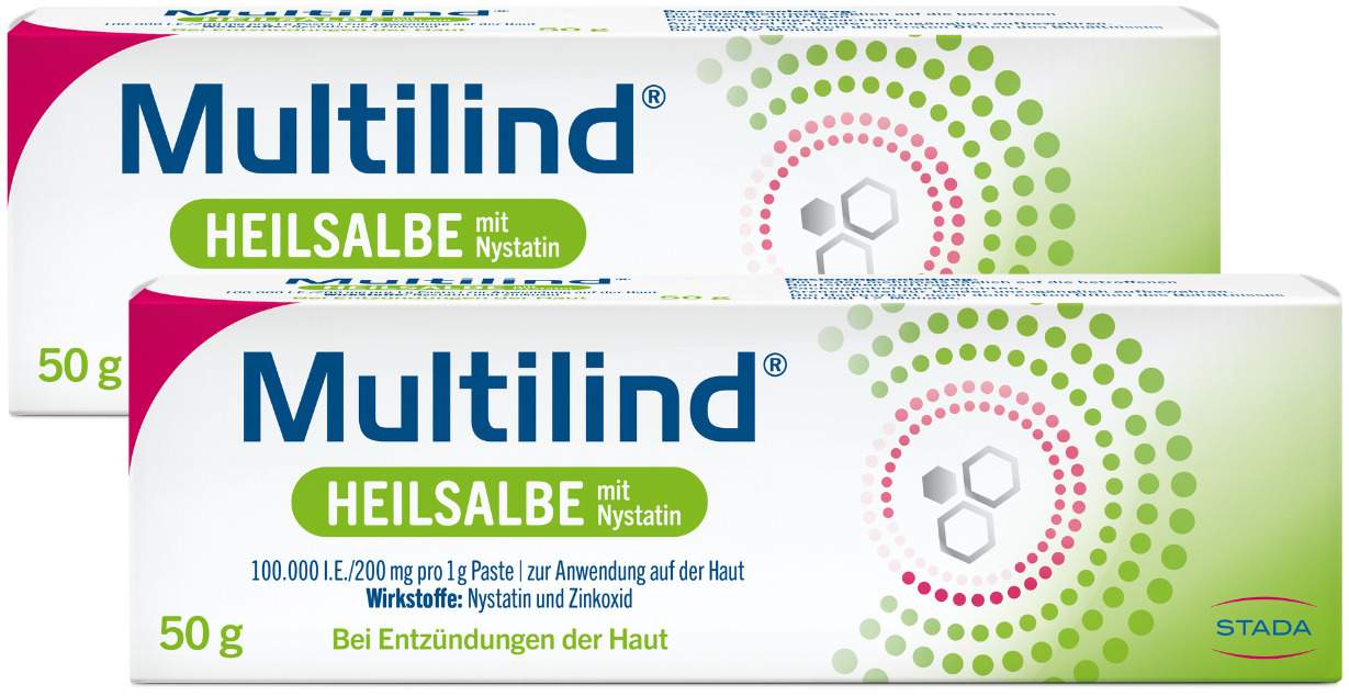 Multilind Wund-und Heilsalbe mit Zinkoxid und Nystatin 2 x 50 g kaufen