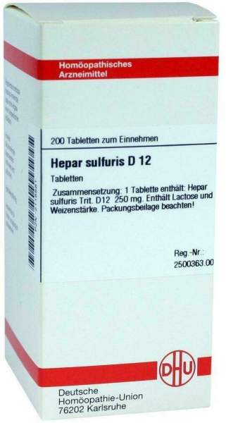 Dhu Hepar Sulfuris D12 200 Tabletten