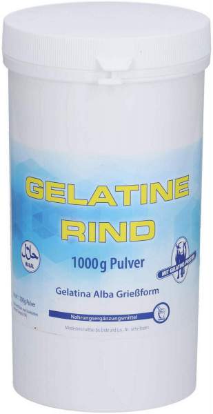 Gelatine Rind Pulver Halal 1kg
