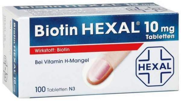 Biotin Hexal 10 mg 100 Tabletten