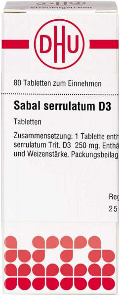 Dhu Sabal Serrulatum D3 80 Tabletten