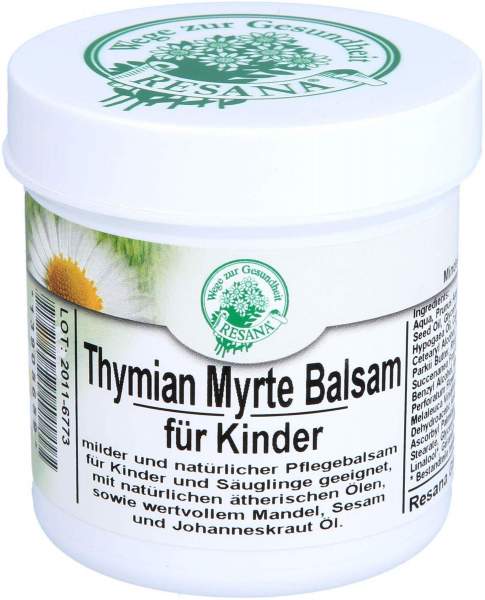 Thymian Myrte Balsam Für Kinder Resana 100 ml