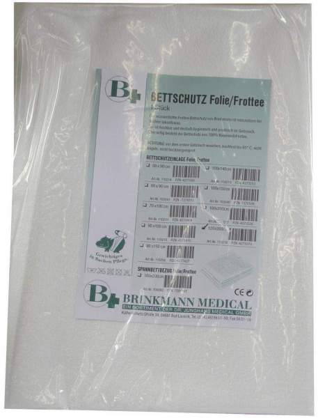 Bettschutzeinlage Folie Frottee 120x200cm