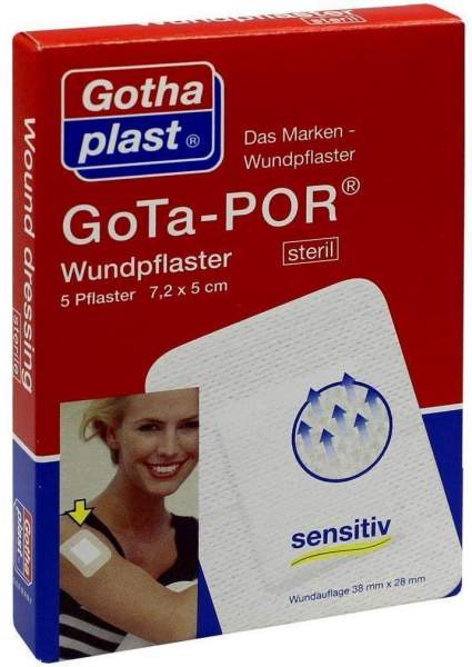 Gota Por Wundpflaster 7,2x5cm Steril