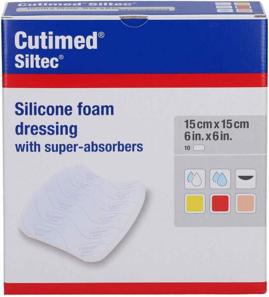 Cutimed Siltec 15 X 15 cm 12 Stück