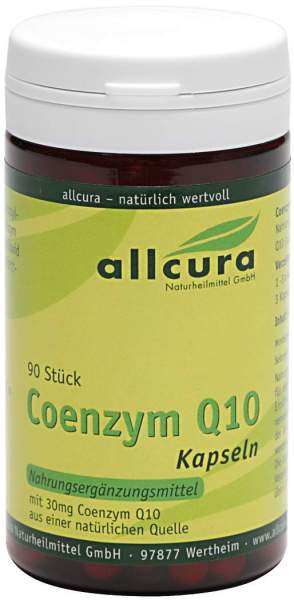Coenzym Q10 Kapseln 30 mg 90 Kapseln