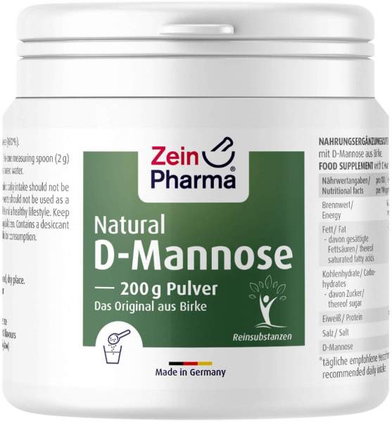 Natural D-Mannose Aus Birke 200 G Pulver