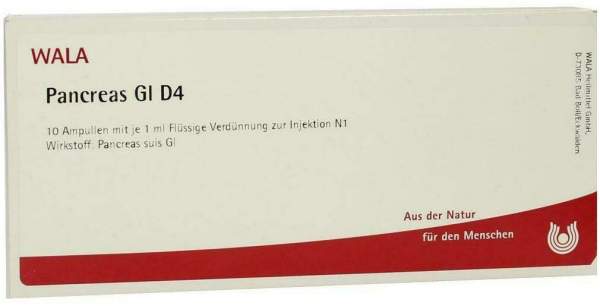 Wala Pancreas Gl D4 10 X 1 ml Ampullen