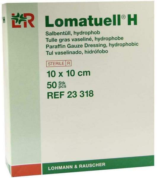 Lomatuell H Salbentüll 10x10cm Steril 50 Stück