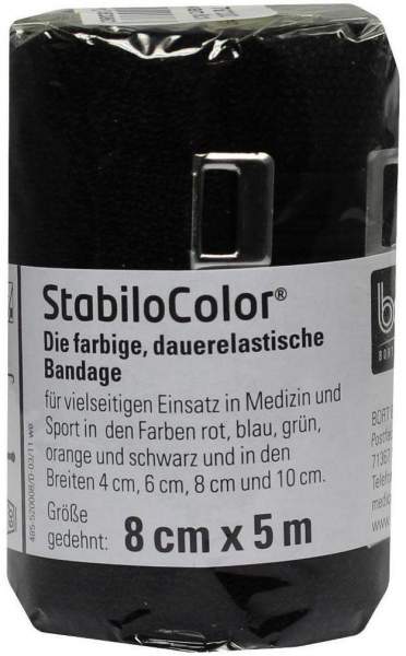 Bort Stabilocolor Binde 8cm Schwarz