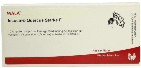 Wala Iscucin Quercus Stärke F 10 X 1 ml Ampullen