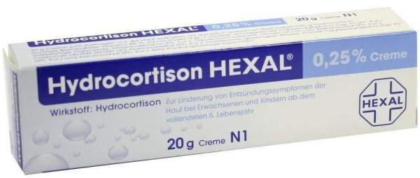 Hydrocortison Hexal 0,25% 20 g Creme