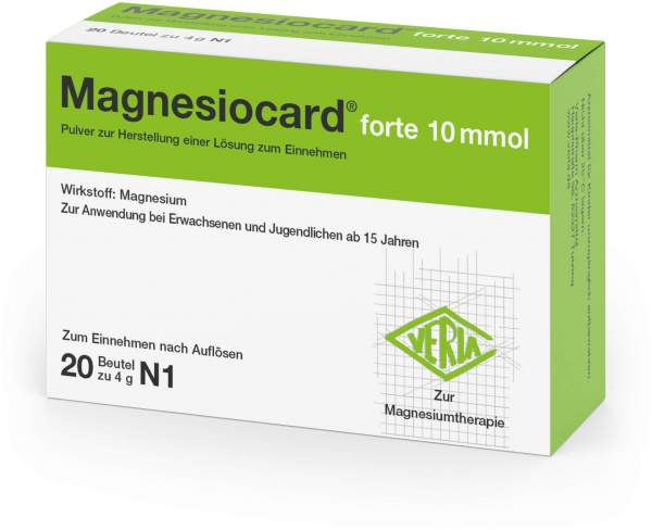 Magnesiocard Forte 10 Mmol Pulver 20 Beutel
