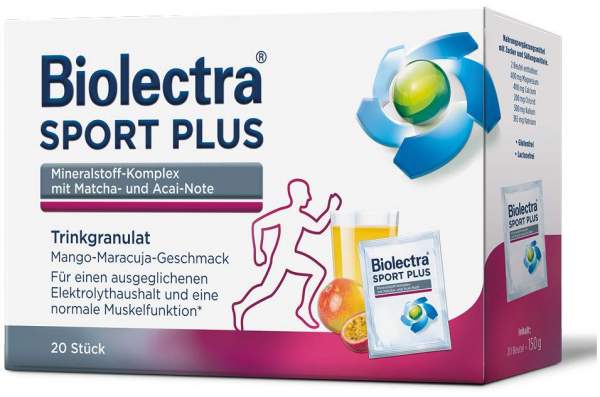 Biolectra Sport plus 20 x 7,5 g Trinkgranulat
