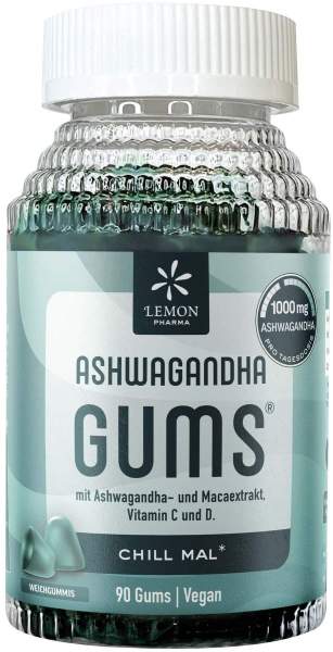 Lemon Pharma Ashwaganda Gums Blaubeergeschmack 90 Stück