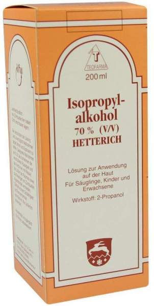 Isopropylalkohol 70% V-V Hetterich 200 ml Flüssigkeit