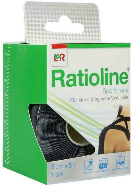 Ratioline Sport-Tape 5 Cmx5 M Schwarz