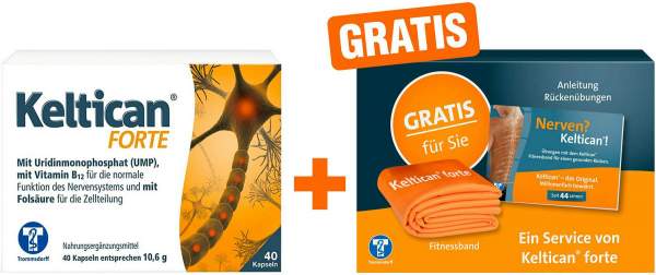 Keltican forte 40 Kapseln + gratis Keltican Fitnessbox 1 Stück