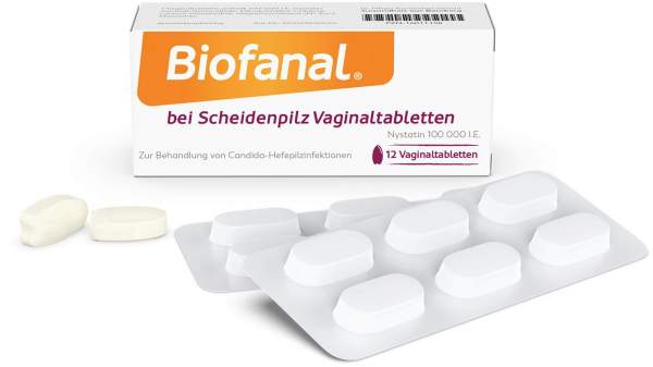 Biofanal bei Scheidenpilz 100 000 I.E. Vaginaltabletten 12 Stück