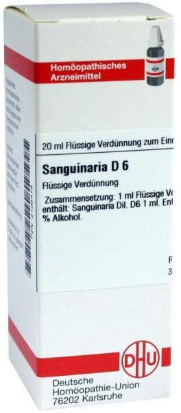 DHU Sanguinaria D6 20 ml Dilution