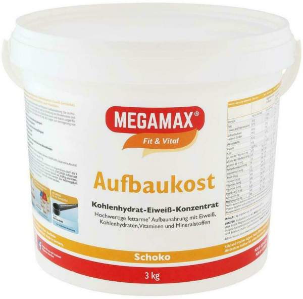 Megamax Aufbaukost Schoko Pulver