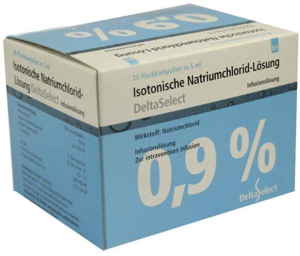Kochsalzlösung 0,9% Plastik 20 X 5 ml Infusionslösung