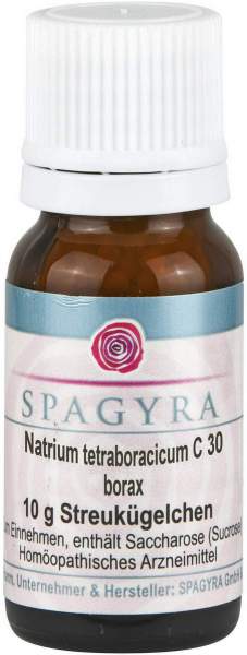 Natrium Tetraboracicum C 30 Borax Globuli 10 G