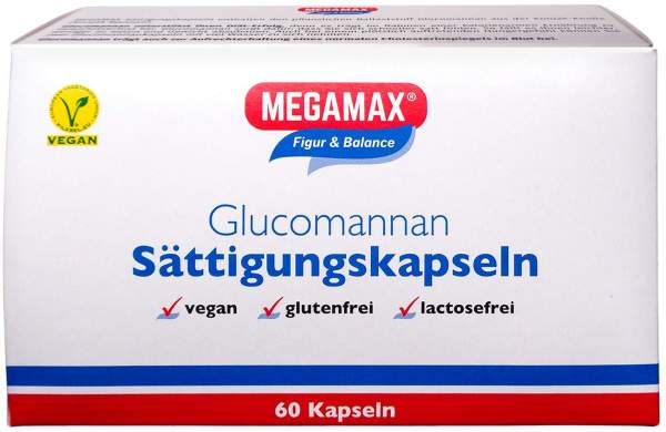 Megamax Sättigungskapseln Glucomannan 60 Stück