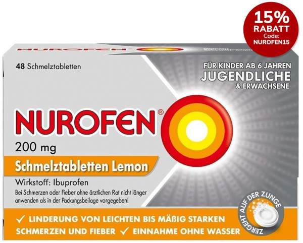 Nurofen 200 mg 12 Schmelztabletten Lemon