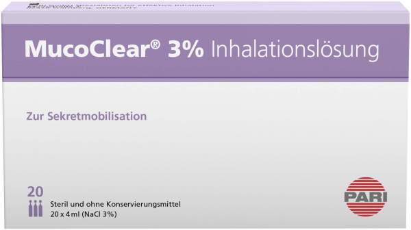 Mucoclear 3% Nacl Inhalationslösung 20 X 4 ml