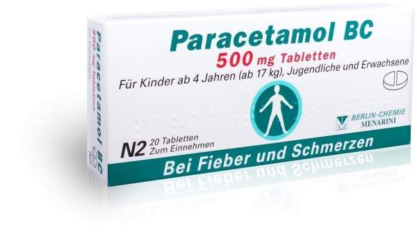 Paracetamol BC 500 mg 20 Tabletten