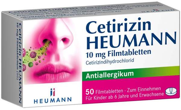 Cetirizin Heumann 10 mg 50 Filmtabletten