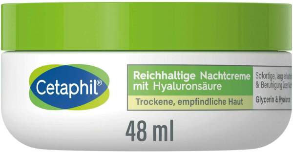 Cetaphil reichhaltige Nachtcreme mit Hyaluronsäure 48 g