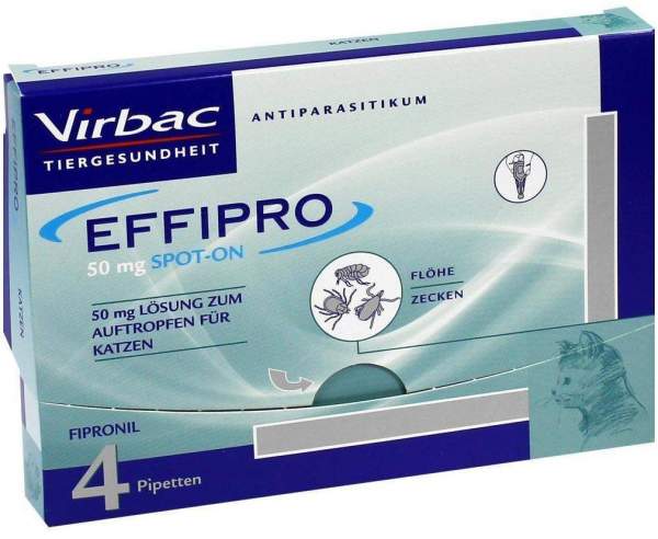 Effipro 50 mg Lösung zum Auftropfen Für Katzen 4 Stück