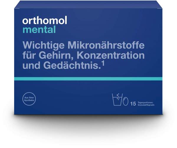Orthomol Mental Granulat Plus Kapseln 15 Tage 1 Kombipackung