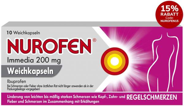 Nurofen Immedia 200 mg 10 Weichkapseln