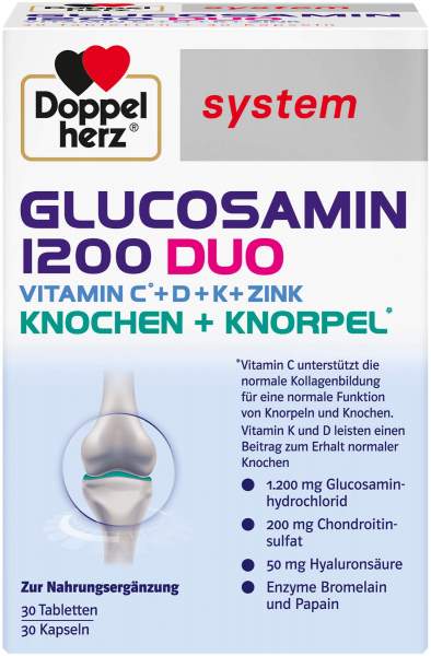 Doppelherz system Glucosamin 1200 Duo 60 Tabletten