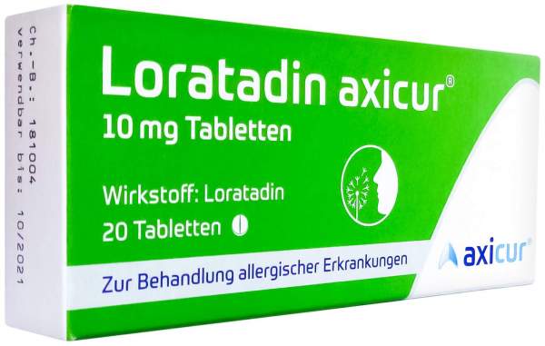 Loratadin Axicur 10 mg Tabletten 10 Stück