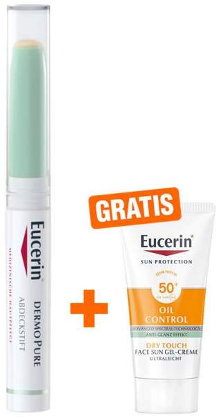 Eucerin DermoPure Abdeckstift + gratis Sun Gel-Creme Oil Control 20 ml